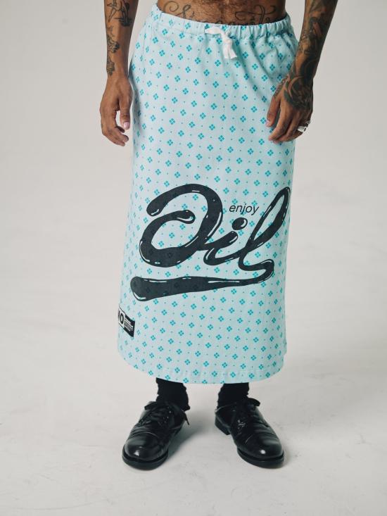  Tigran Avetisyan 숏팬츠 티그란 아베티샨 오일 프린트 스커트 블루 - OTHER BRANDS