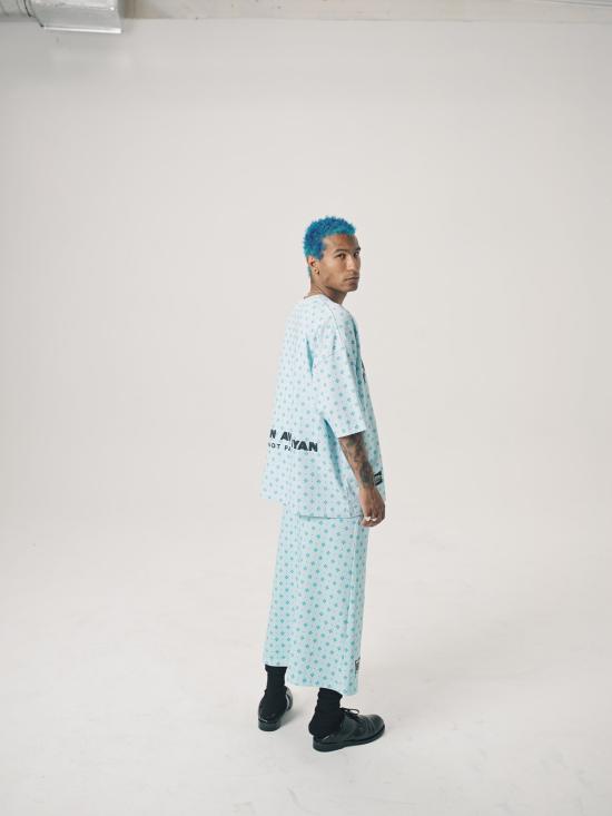  Tigran Avetisyan 숏팬츠 티그란 아베티샨 오일 프린트 스커트 블루 - OTHER BRANDS