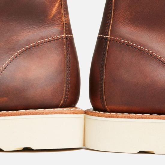 레드윙 부츠 Red Wing Heritage Style 3428 6인치 클래식 Moc 여성용 짧은 , 구리색 거칠고 튼튼한 가죽 - RED WING