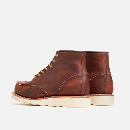  레드윙 부츠 Red Wing Heritage Style 3428 6인치 클래식 Moc 여성용 짧은 , 구리색 거칠고 튼튼한 가죽 - RED WING