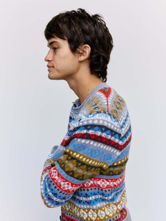  웨일즈보너 가디건 웨일즈 보너 페어아일 울 아스트랄 카디건 - WALES BONNER