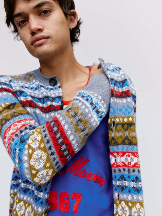  웨일즈보너 가디건 웨일즈 보너 페어아일 울 아스트랄 카디건 - WALES BONNER