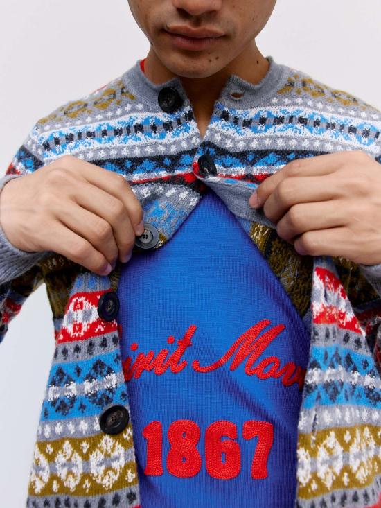  웨일즈보너 가디건 웨일즈 보너 페어아일 울 아스트랄 카디건 - WALES BONNER