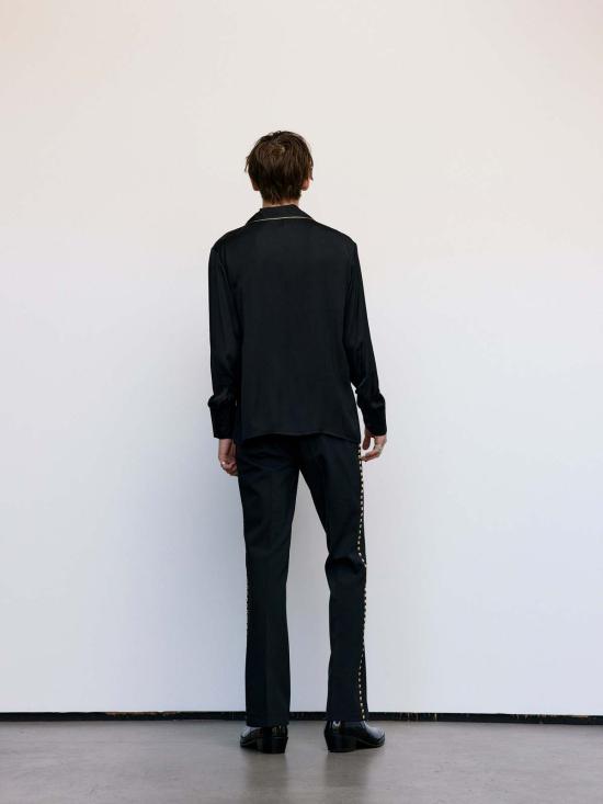  어니스트 더블유 베이커 긴팔 셔츠 어니스트 W. 베이커 비스코스 Ewb 파자마  블랙 - ERNEST W. BAKER