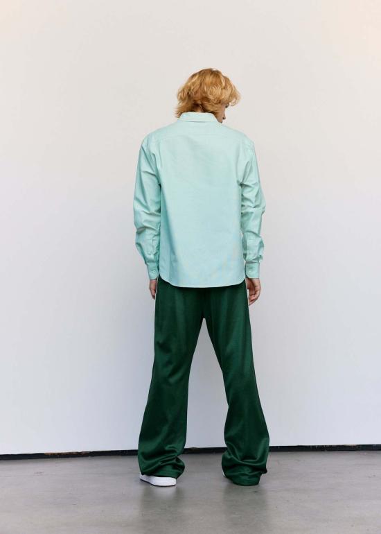  로에베 긴팔 셔츠 옥스포드 버튼 다운  라이트 그린 - LOEWE