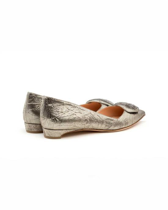  루퍼트샌더슨 플랫 슈즈 루퍼트 샌더슨 아가 힐 브론즈 메탈릭 포일 - RUPERT SANDERSON