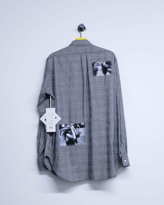  타카히로미야시타 더 솔로이스트 긴팔 셔츠 . 코튼 루즈핏 레귤러 칼라  글렌체크 - TAKAHIROMIYASHITA THE SOLOIST.