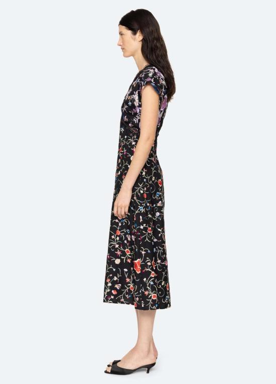  씨뉴욕 롱 원피스 Sea Ny 프리실라 V넥 드레스 - SEA NY