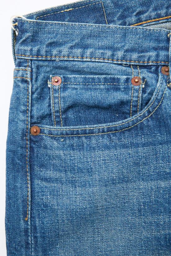  오어슬로우 데님 팬츠 Or Slow 107 아이비핏 슬림진 2년 세탁 - ORSLOW