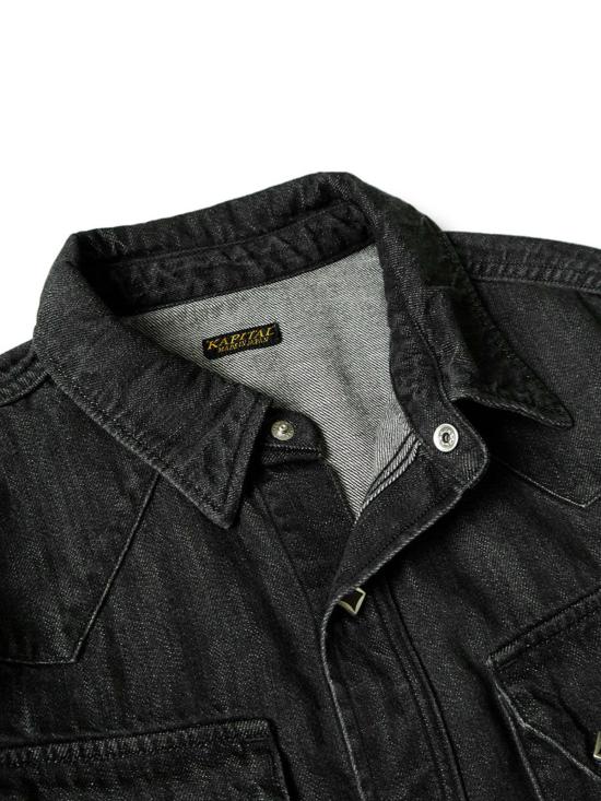  캐피탈 셔츠 Kapital 8oz 블랙 데님 레이스업 웨스턴 셔츠 블랙 - KAPITAL