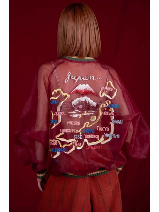  캐피탈 자켓 쉬어 수비니어 엔지 재킷 레드 - KAPITAL