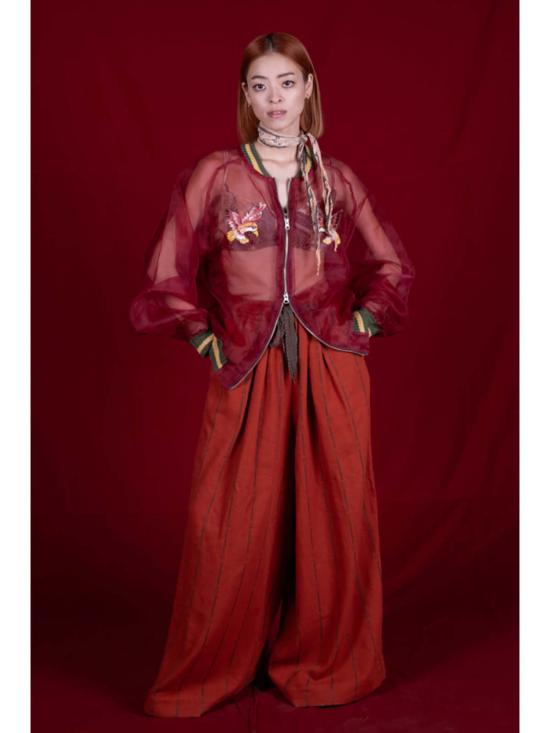  캐피탈 자켓 쉬어 수비니어 엔지 재킷 레드