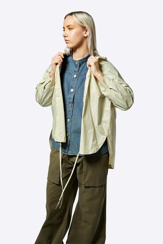  인텐셔널리 블랭크 자켓 "의도적으로." 블룸필드 후드 탑 파인애플/조개 - INTENTIONALLY BLANK