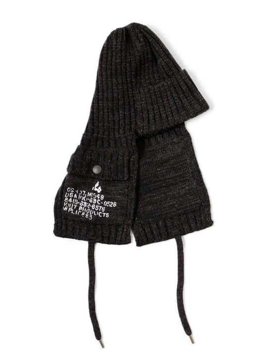  캐피탈 바라클라바 Kapital 5 G 니켈 2 게일 캡 블랙