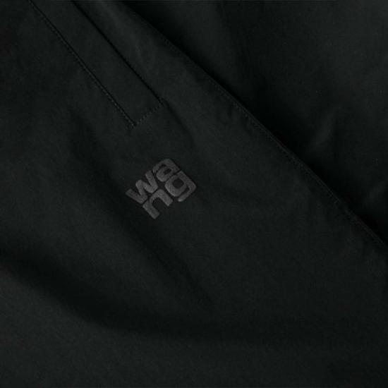  알렉산더 왕 트레이닝/조거 팬츠 Alexander Wang 트랙 팬츠, Wang 퍼프 로고 블랙 - ALEXANDER WANG