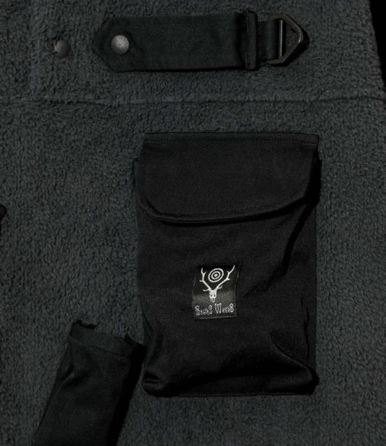  사우스투웨스트에잇 자켓 South2 West8 텐카라 트라우트 폴리 플리스 풀오버 재킷 차콜 - SOUTH2 WEST8