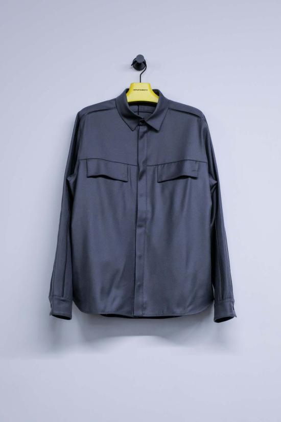  쥐알텐케이 자켓 Gr10 K 플란넬 파이핑 오버셔츠 그레이 - GR10K