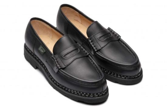  파라부트 부츠 여성용 오르세이 그리프 Ii 누아르 슈즈 리스 누아르 - PARABOOT