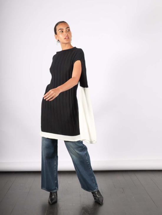  이세이 미야케 풀오버 비하인드 더 신 스웨터 블랙 - ISSEY MIYAKE