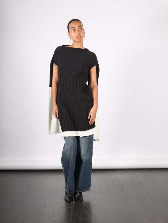  이세이 미야케 풀오버 비하인드 더 신 스웨터 블랙 - ISSEY MIYAKE