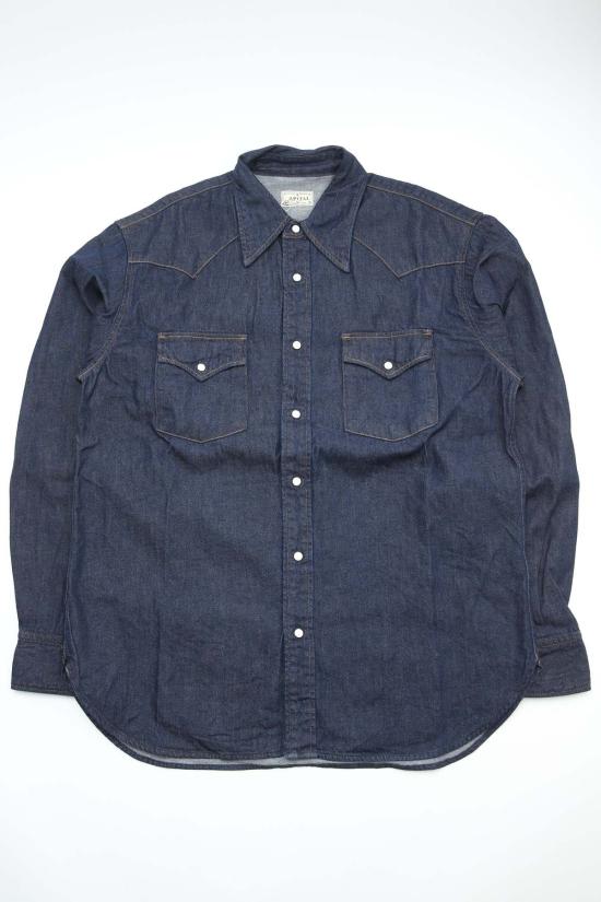  캐피탈 긴팔 셔츠 Kapital 8oz 데님 허스키 웨스턴  인디고