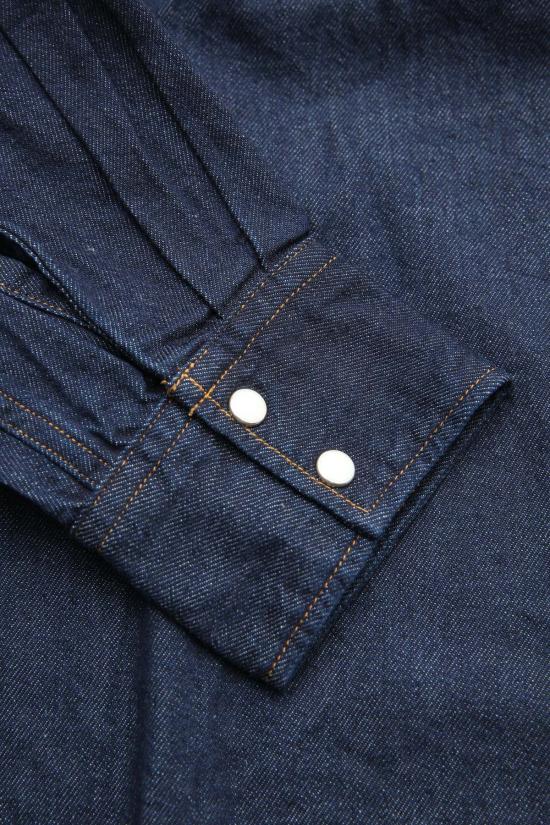  캐피탈 긴팔 셔츠 Kapital 8oz 데님 허스키 웨스턴  인디고 - KAPITAL