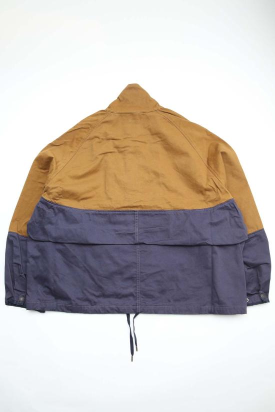  캐피탈 자켓 Kapital Chino 2 Tones Nickle "6" Anorak Jacket Camel/Navy - KAPITAL