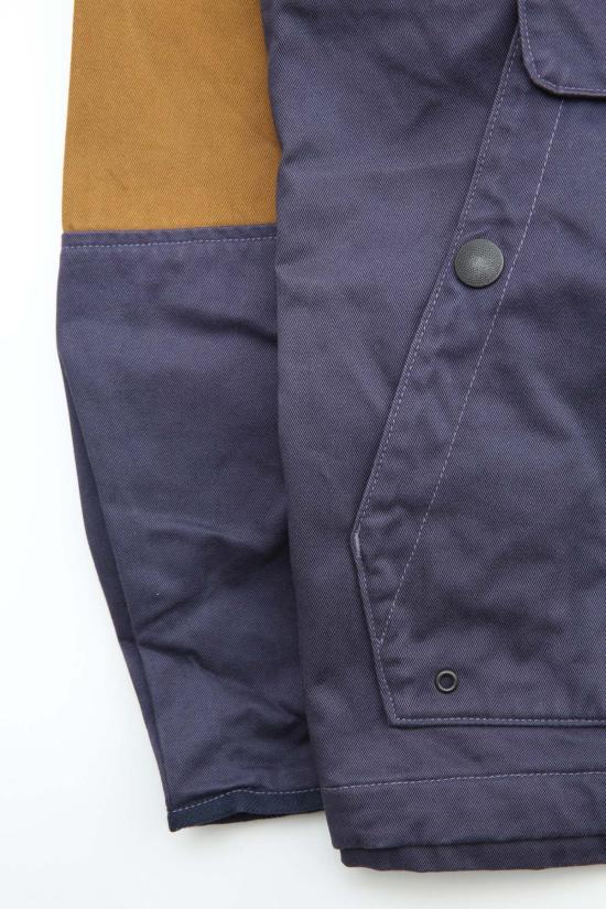  캐피탈 자켓 Kapital Chino 2 Tones Nickle "6" Anorak Jacket Camel/Navy - KAPITAL
