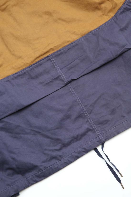  캐피탈 자켓 Kapital Chino 2 Tones Nickle "6" Anorak Jacket Camel/Navy - KAPITAL