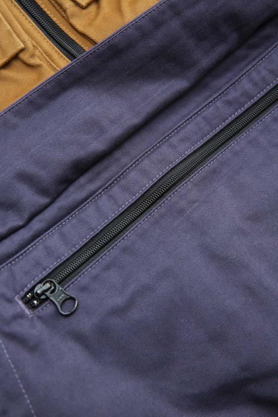  캐피탈 자켓 Kapital Chino 2 Tones Nickle "6" Anorak Jacket Camel/Navy - KAPITAL