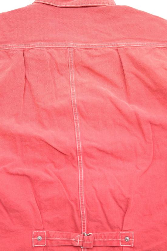  캐피탈 자켓 Kapital 캔버스 커버올 리넨 드리즐러 재킷 캘리포니아 레드 - KAPITAL