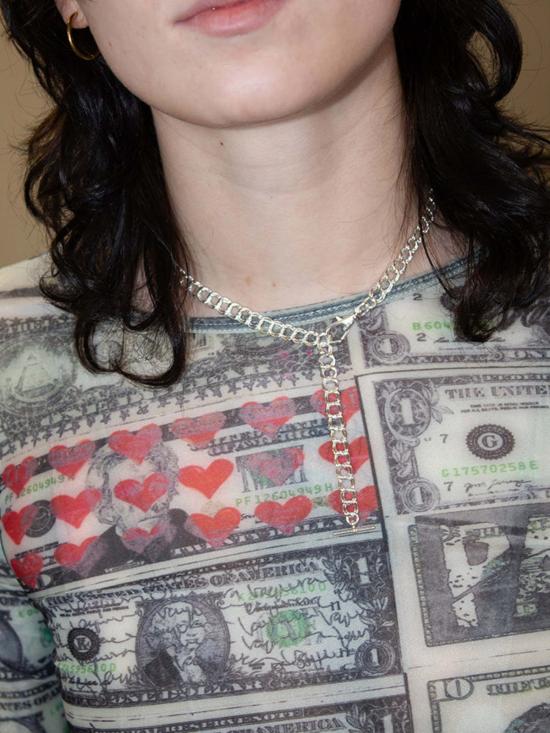  마틴 알리 목걸이/팬던트 걸프렌드 링크 체인 실버 - MARTINE ALI