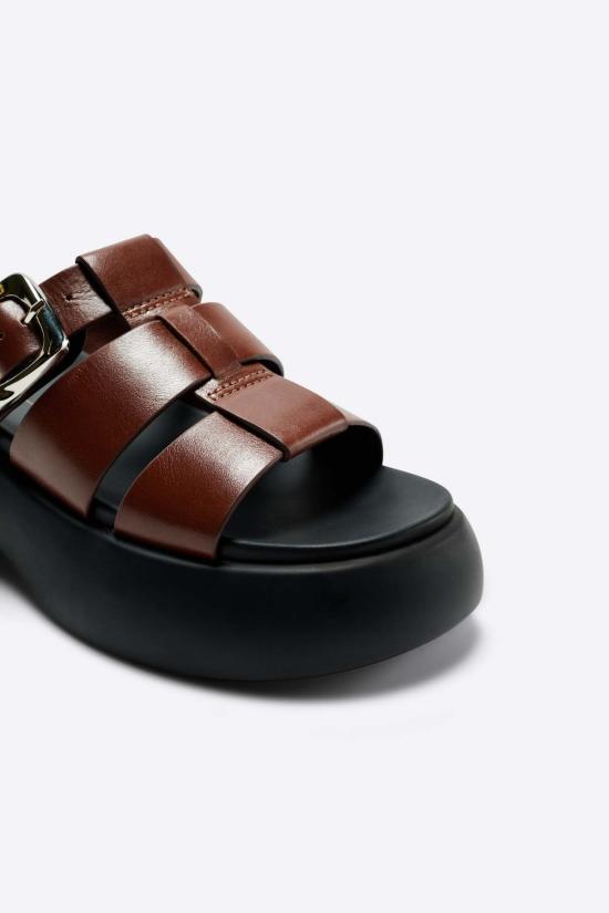  인텐셔널리 블랭크 뮬/슬리퍼 "의도적으로." 넬 플랫폼  에스프레소/블랙 - INTENTIONALLY BLANK