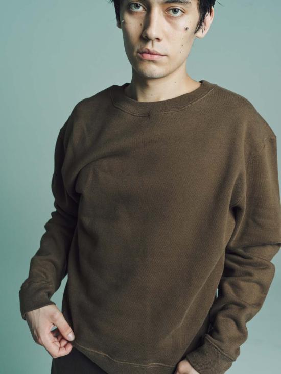  르메르 긴팔 티셔츠 다크 스웨트셔츠 토바코