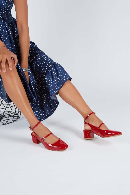  인텐셔널리 블랭크 힐/펌프스 "의도적으로." 클라비어 슬링백 메리 제인 - INTENTIONALLY BLANK