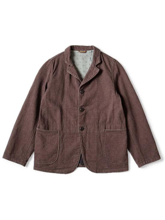  캐피탈 자켓 카피탈 트윌 에이징 울 병원 재킷 브라운