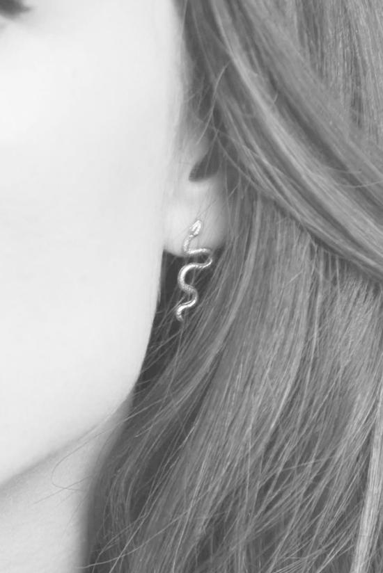  탈론 이어링 스네이크  스터드 골드 - TALON