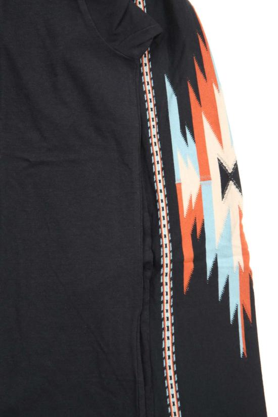  캐피탈 긴팔 티셔츠 카피탈 오르테가 저지 풋볼 L/S 티셔츠 블랙 - KAPITAL