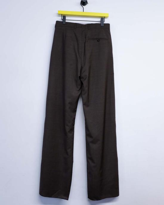  마틴로즈 스트레이트 팬츠 마틴 로즈 하운드투스 테일러드 와이드 레그 팬츠 브라운 - MARTINE ROSE