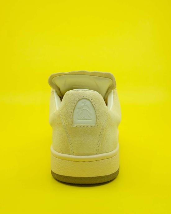  랑방 부츠 송아지 가죽 스웨이드 커브 라이트  카모마일 - LANVIN