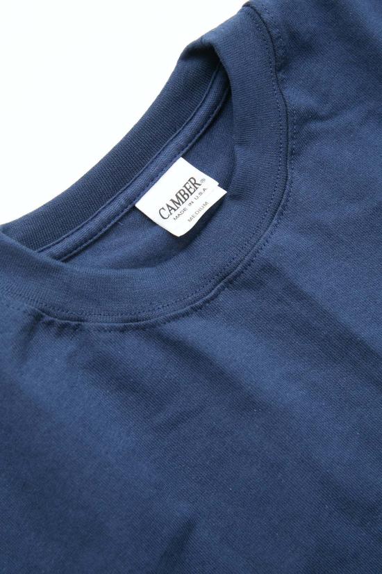  캠버 폴로 티셔츠 맥스 웨이트 헤비웨이트 포켓 티셔츠 네이비 - CAMBER