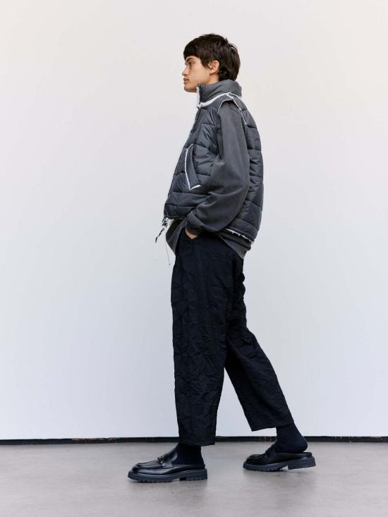  카미엘 포트젠스 패딩 카미엘 포젠스 리사이클 나일론 바디 워머 다크 그레이 - CAMIEL FORTGENS