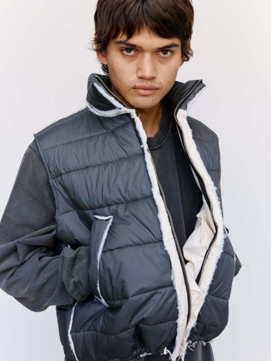  카미엘 포트젠스 패딩 카미엘 포젠스 리사이클 나일론 바디 워머 다크 그레이