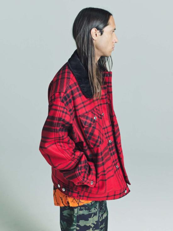  핍스 자켓 Phipps 슈퍼 헌팅 울 단열 초어 코트 레드 - PHIPPS