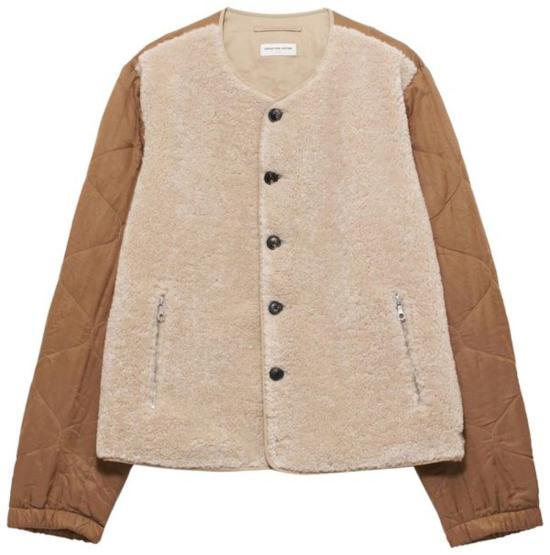  드리스 반 노튼 자켓 Dries Van Noten 인조 퍼 재킷 크림