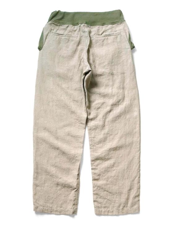  캐피탈 스트레이트 팬츠 린넨 2톤 누벨팬츠 베이지 - KAPITAL