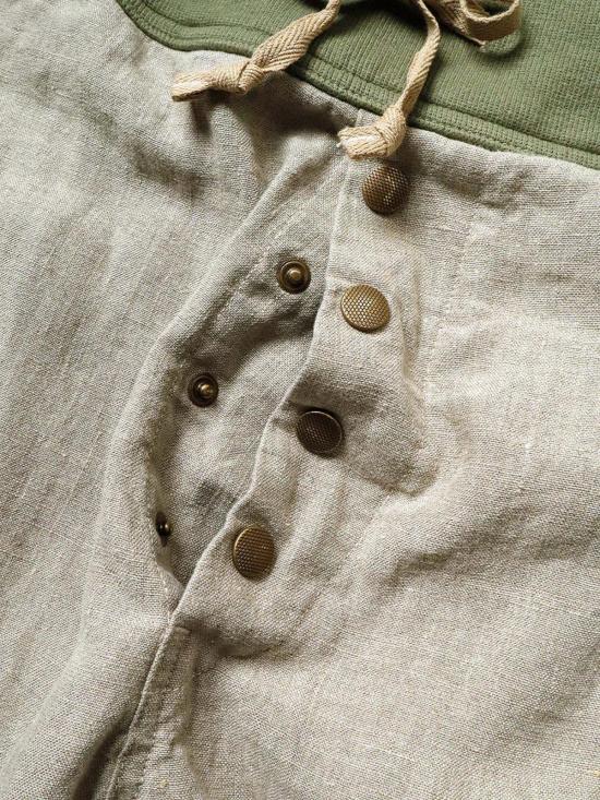  캐피탈 스트레이트 팬츠 린넨 2톤 누벨팬츠 베이지 - KAPITAL