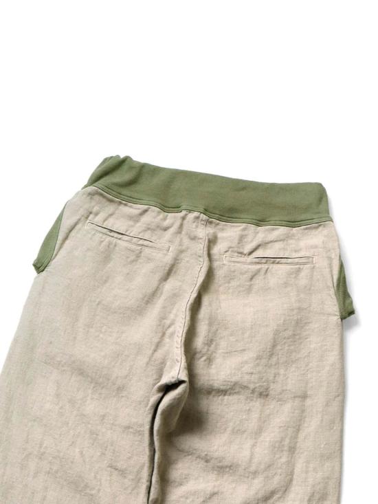  캐피탈 스트레이트 팬츠 린넨 2톤 누벨팬츠 베이지 - KAPITAL