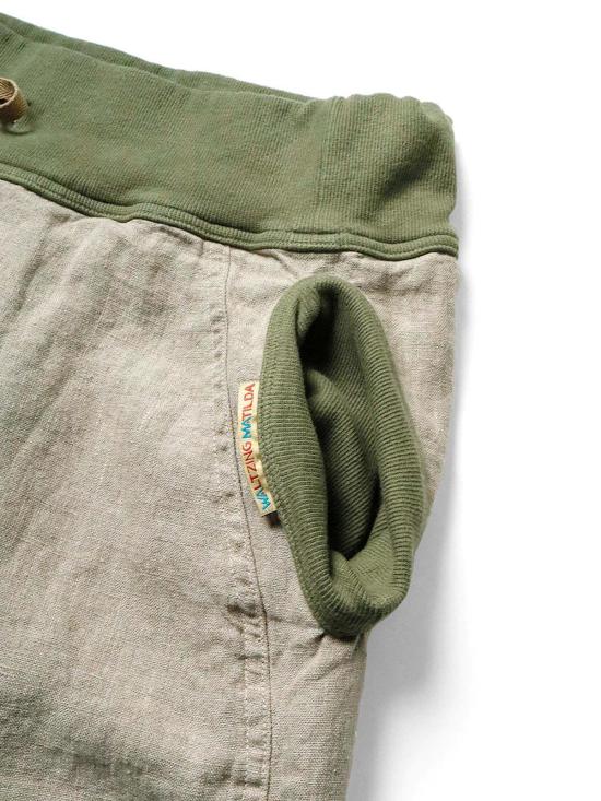  캐피탈 스트레이트 팬츠 린넨 2톤 누벨팬츠 베이지 - KAPITAL