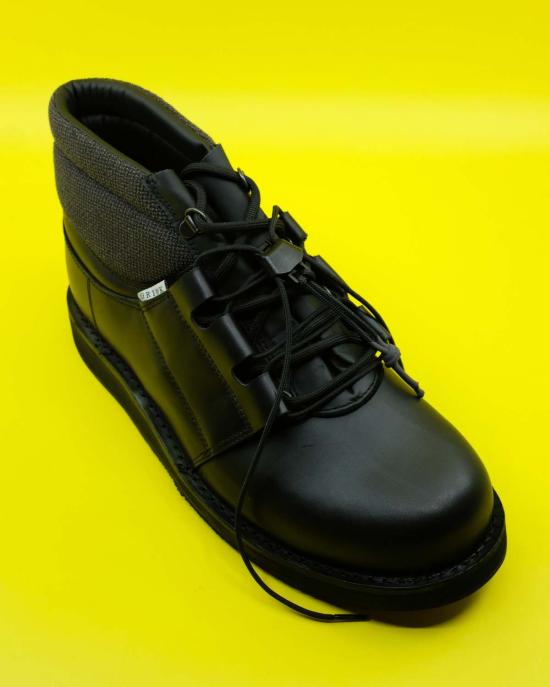  쥐알텐케이 부츠 Gr10 K 송아지 가죽 미드 아스팔트 더비 슈즈 블랙 - GR10K